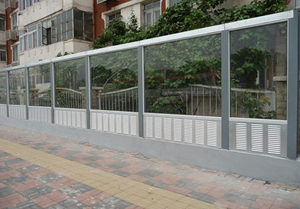 小区隔音声屏障